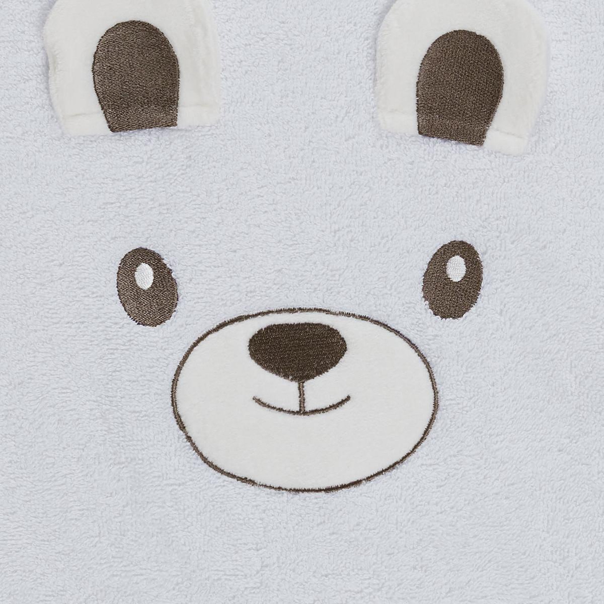 Voir la diapositive 2 : Sensei Maison Ensemble enfant 1 serviette de toilette  + 1 drap de bain BOBBY L'OURS