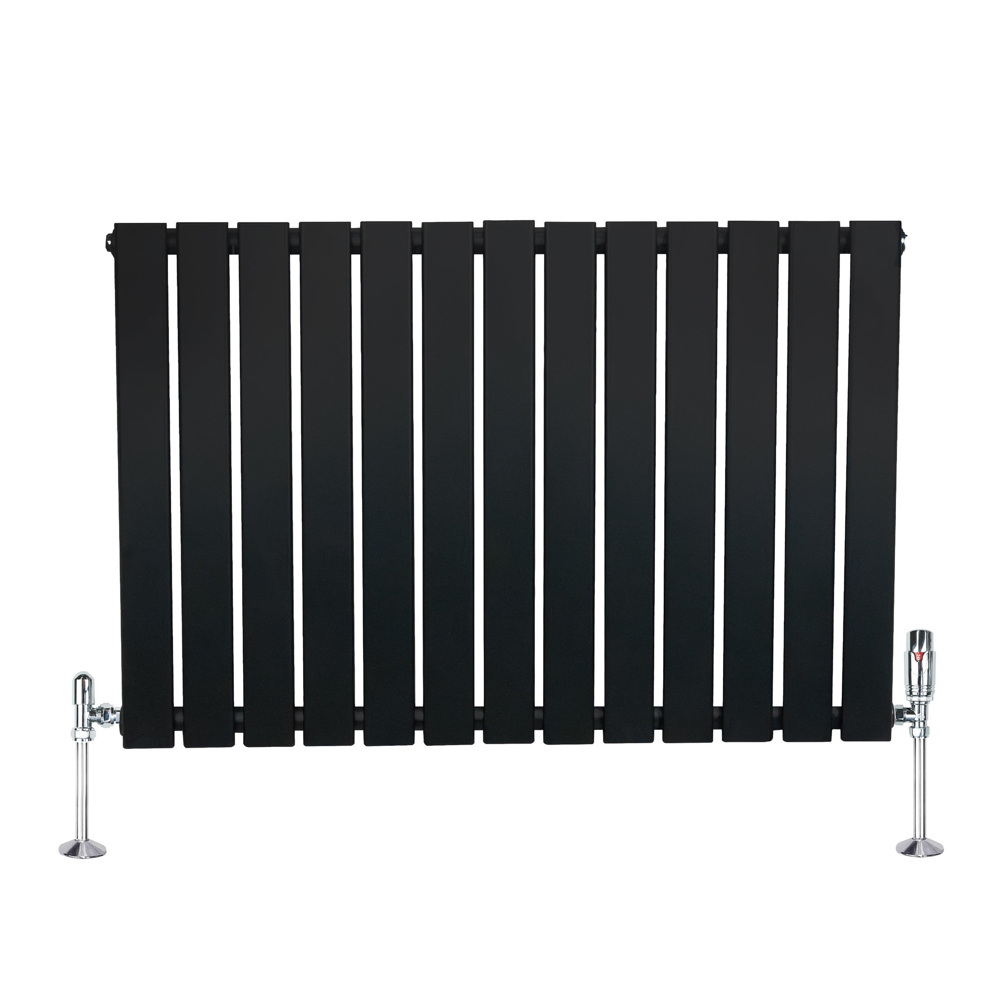 Voir la diapositive 1 : MONSTERSHOP Radiateur plat à 1 panneau & vannes - 600 x 910 mm