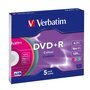 Voir la diapositive 1 : VERBATIM CD DVD vierge DVD+R 16X 4.7GB X5 COLOR
