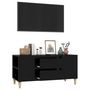 Voir la diapositive 5 : VIDAXL Meuble TV Noir 102x44,5x50 cm Bois d'ingenierie