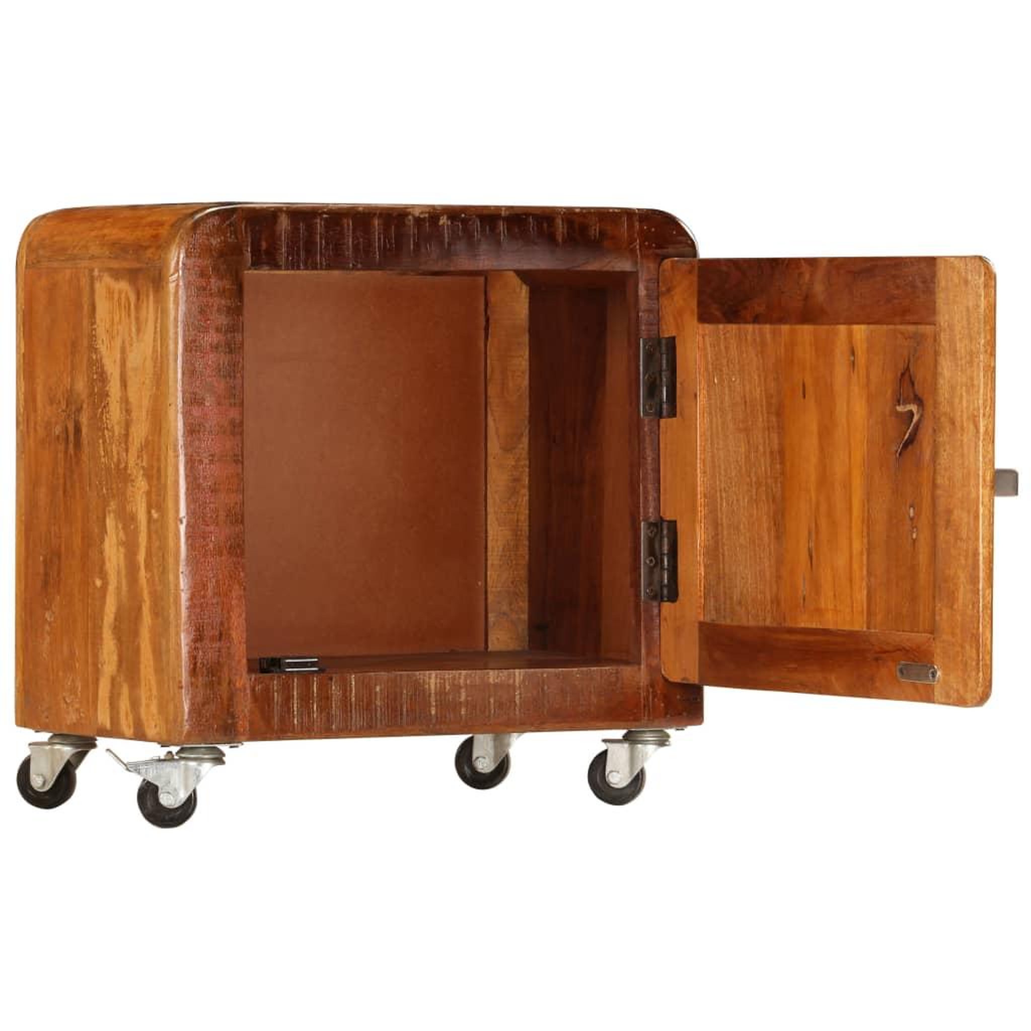 Voir la diapositive 4 : VIDAXL Table de chevet 50 x 30 x 50 cm bois de recuperation massif