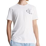 CALVIN KLEIN JEANS T shirt  Homme Calvin Klein Jeans Meta Monogram. Coloris disponibles : Blanc