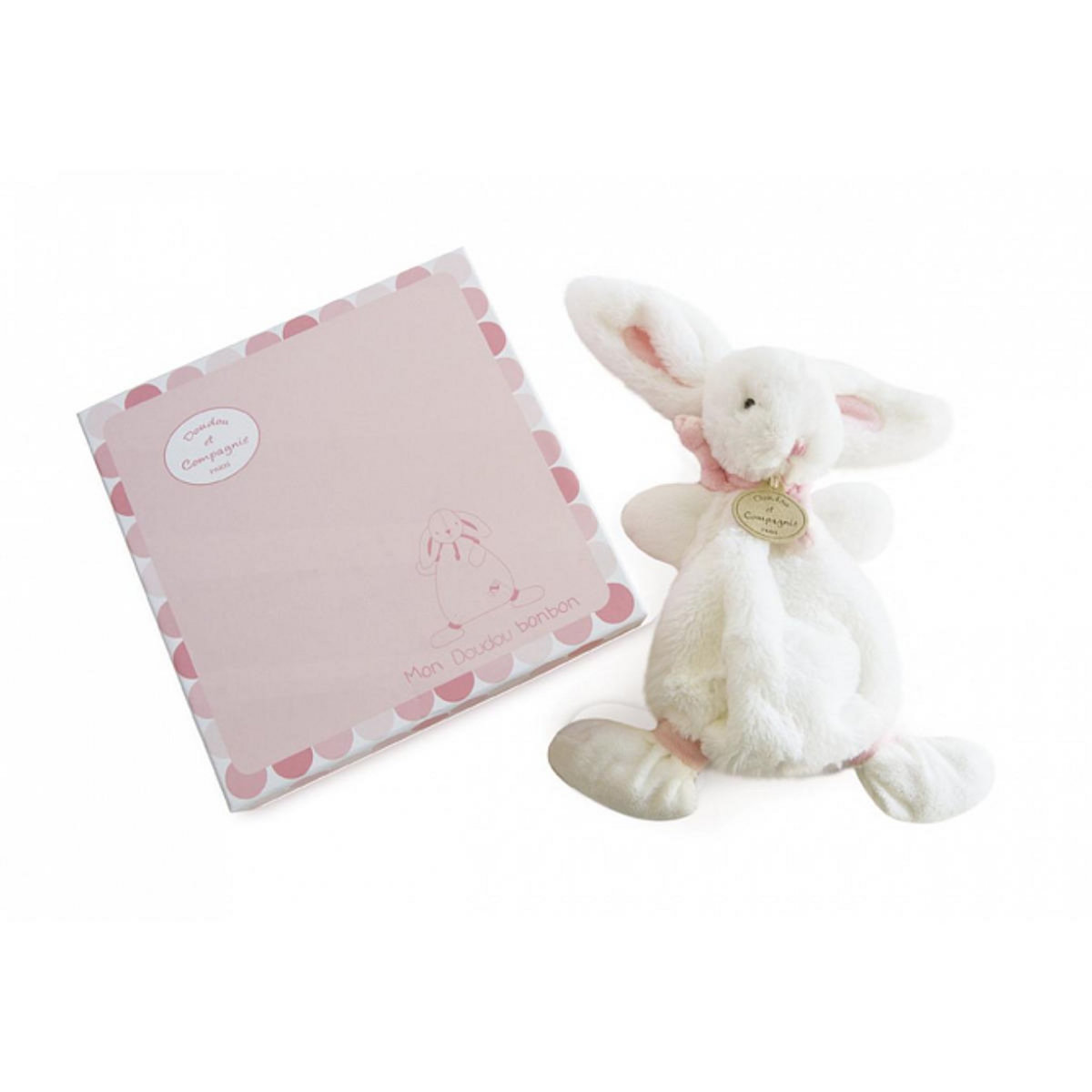 DOUDOU ET COMPAGNIE Lapin Bonbon Doudou Cie Rose