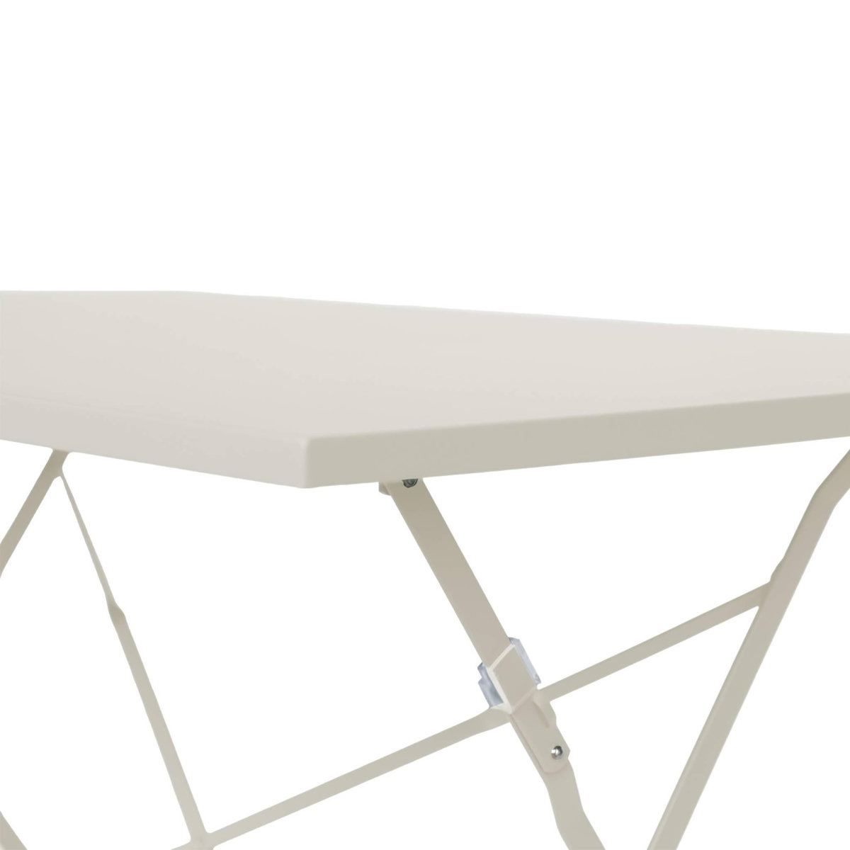 SWEEEK Table de jardin bistrot pliable - Emilia rectangle - Table rectangle 110x70cm en acier thermolaqué