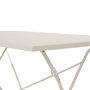 Voir la diapositive 5 : SWEEEK Table de jardin bistrot pliable - Emilia rectangle - Table rectangle 110x70cm en acier thermolaqué