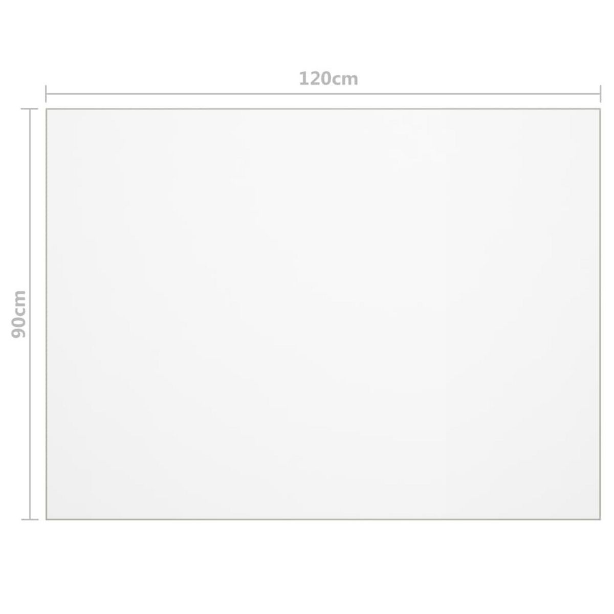VIDAXL Protecteur de table transparent 120x90 cm 1,6 mm PVC