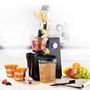 Voir la diapositive 2 : KITCHENCOOK Extracteur De Fruits Et Légumes à Pression Douce 3 Tamis Ultimate Noir Kitchencook
