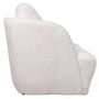 Voir la diapositive 3 : Paris Prix Fauteuil Tissu  Peau de Mouton  77cm Crème