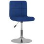 Voir la diapositive 2 : VIDAXL Chaises pivotantes a manger lot de 6 bleu tissu