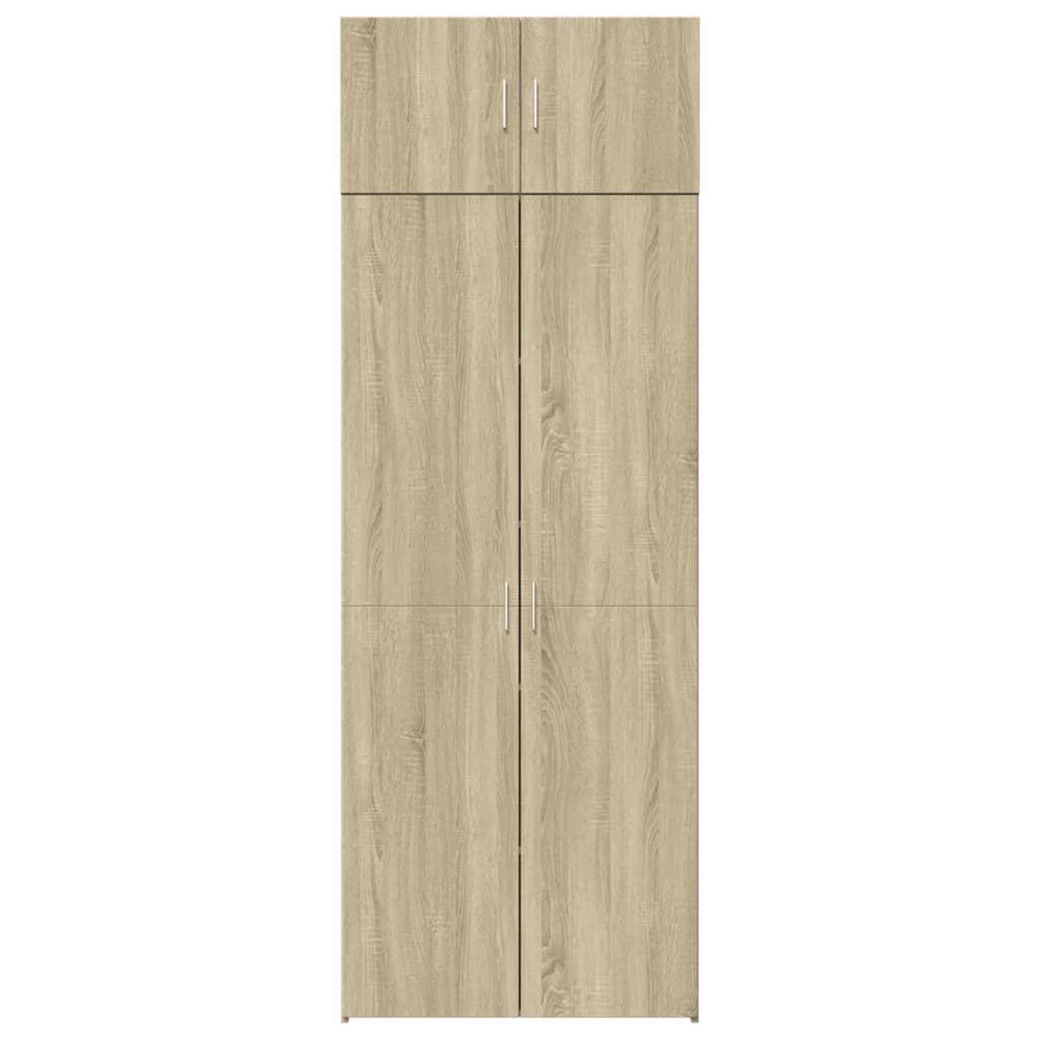 Voir la diapositive 4 : VIDAXL Armoire de rangement chene sonoma 80x42,5x225 cm