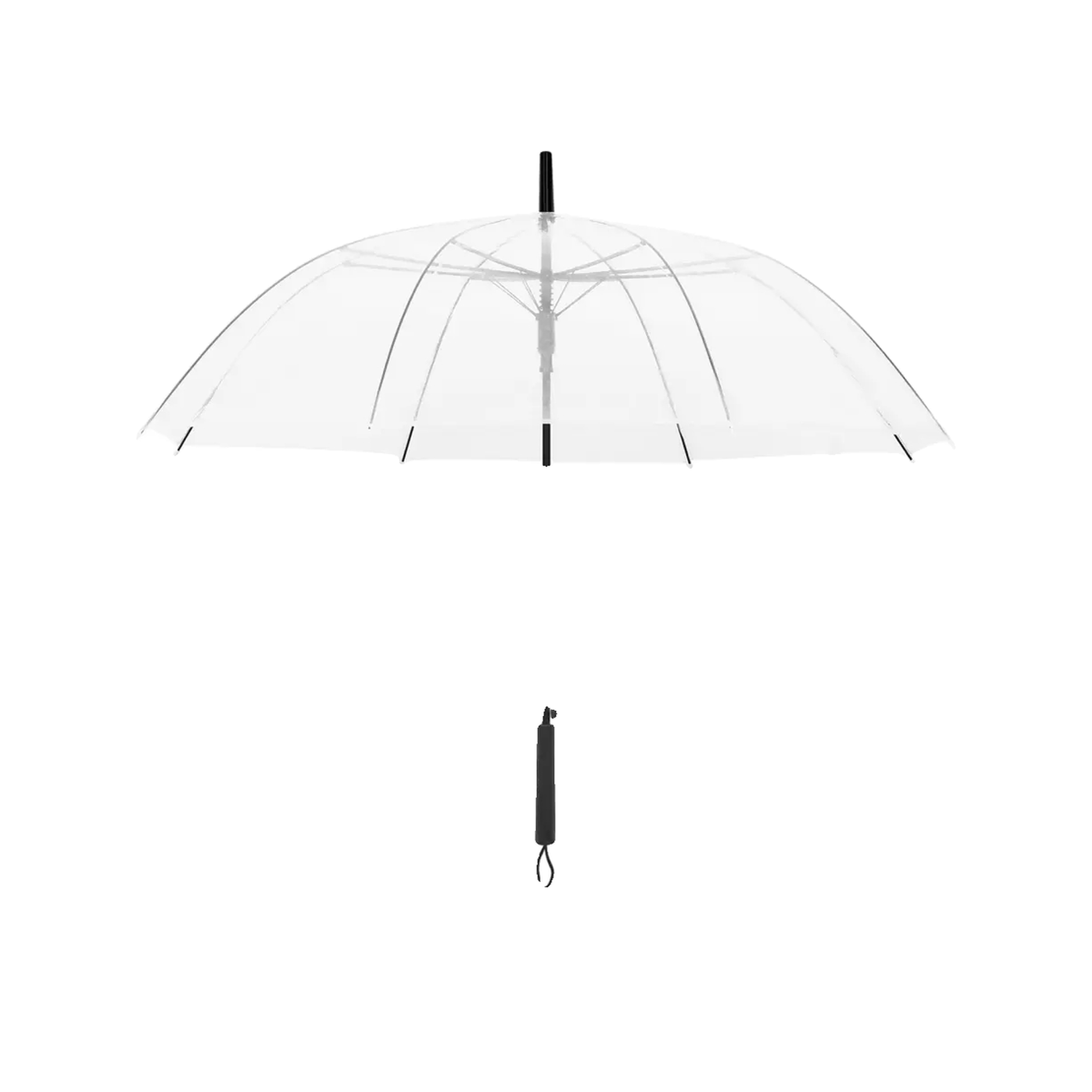 Voir la diapositive 6 : VIDAXL Parapluie VidaXL transparent umbrella 100 cm transparent