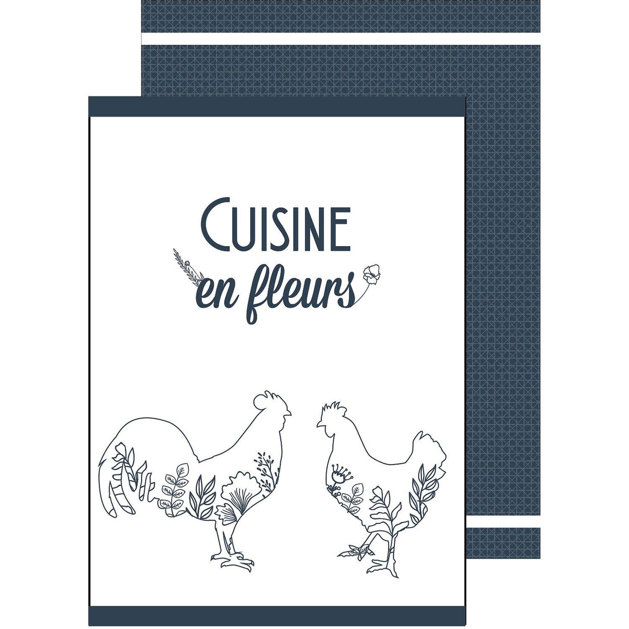 Voir la diapositive 1 : Les Ateliers du Linge Torchons 100% coton