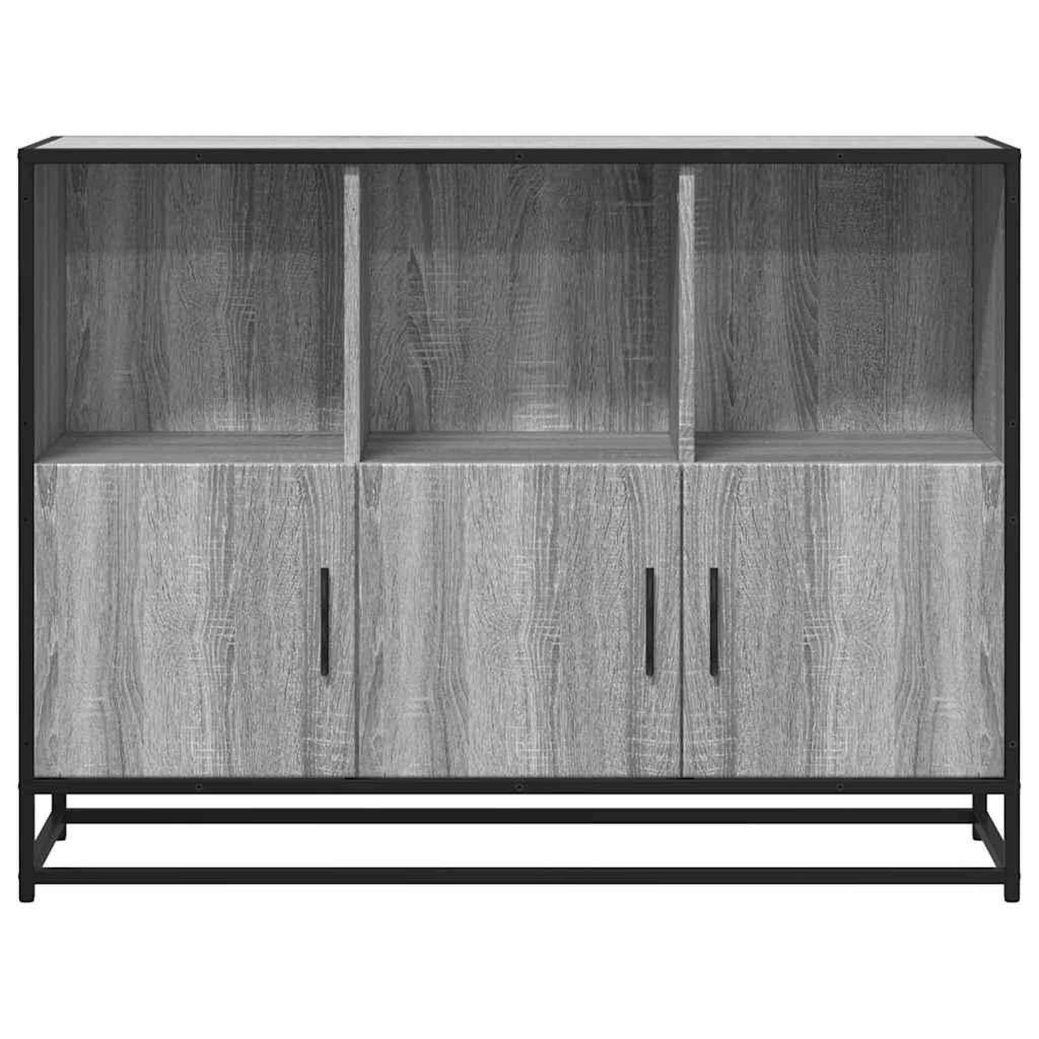 Voir la diapositive 4 : VIDAXL Buffet sonoma gris 100x35x76 cm bois d'ingenierie