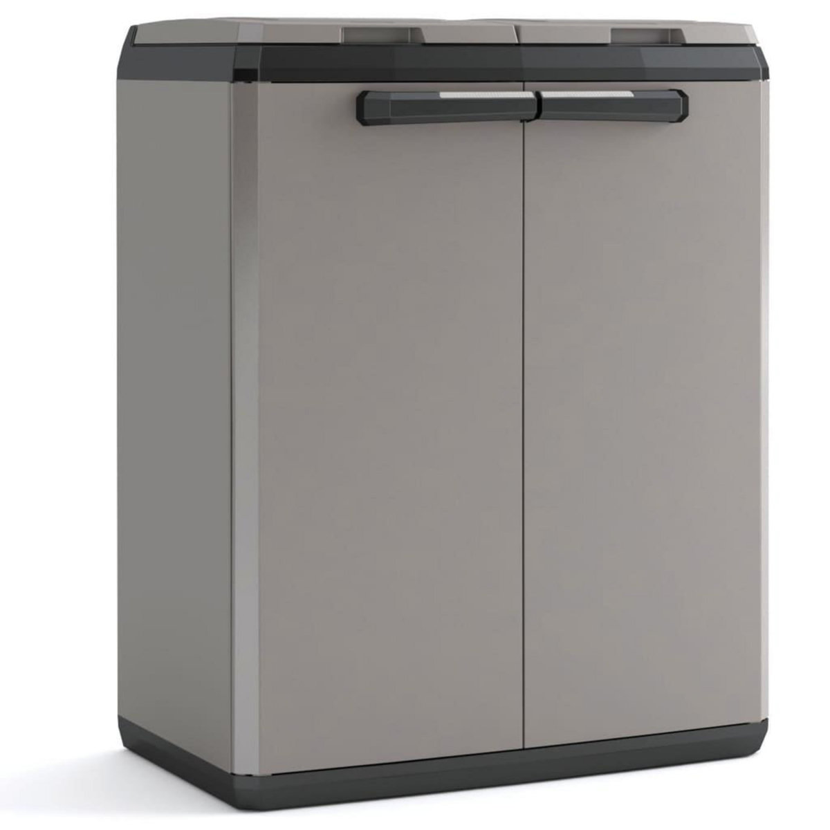 Keter Keter Armoire de recyclage Split Basic Gris et noir 85 cm