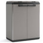 Voir la diapositive 1 : Keter Keter Armoire de recyclage Split Basic Gris et noir 85 cm