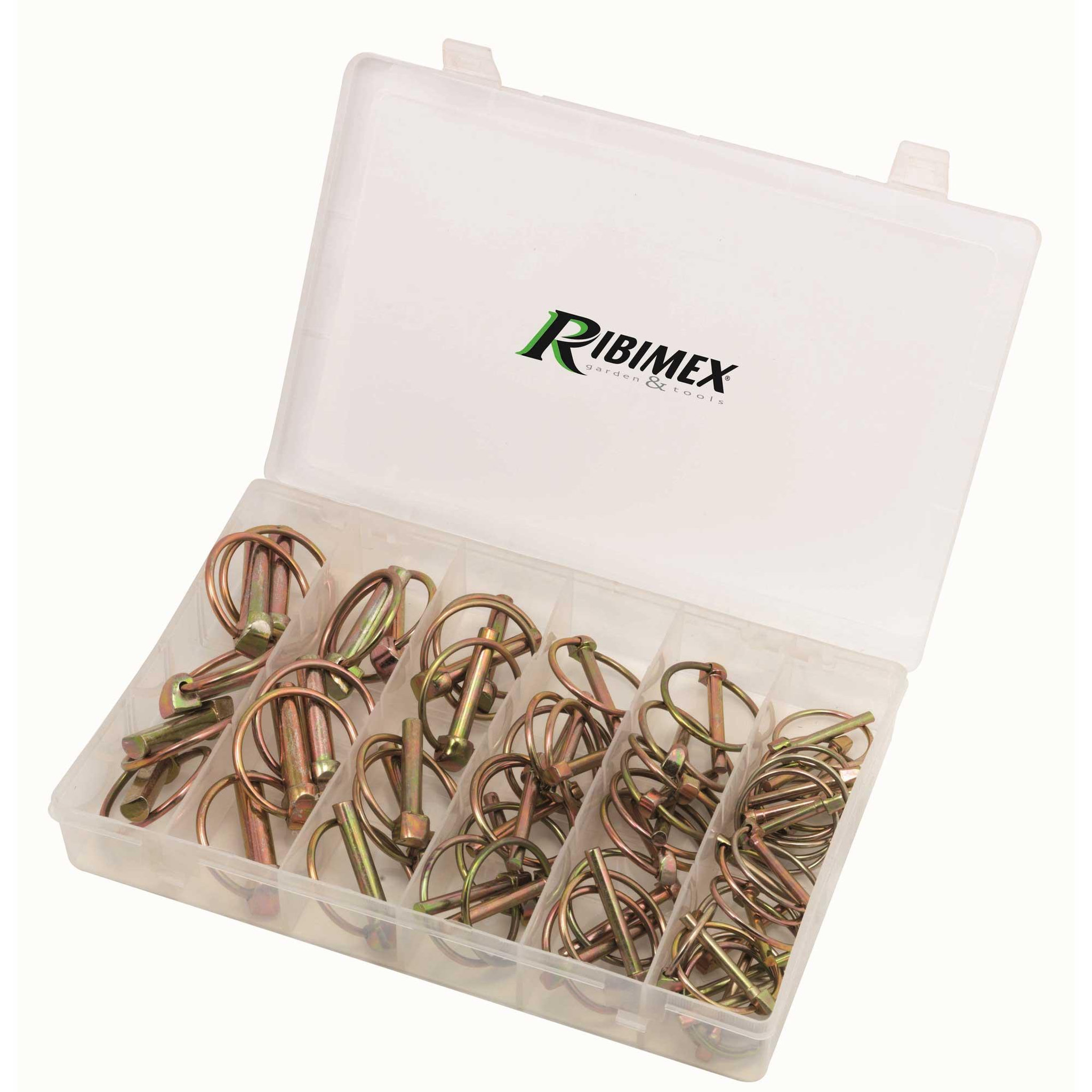 Ribitech Coffret de 50 goupilles clip assorties  4 tailles
