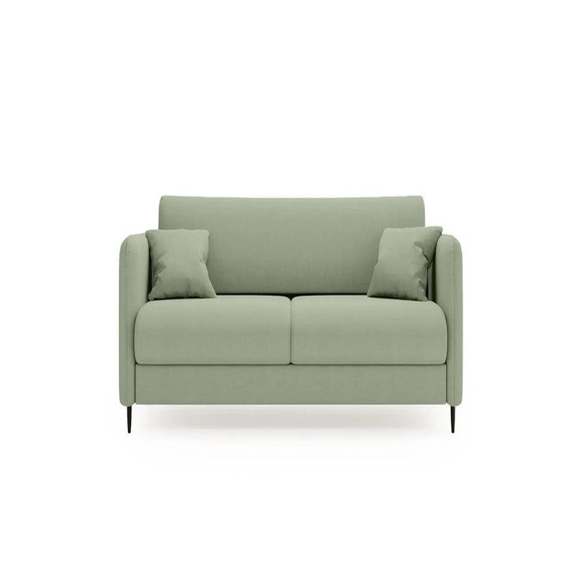 Voir la diapositive 1 : CASANOVA PARIS Vicky - canapé droit convertible tissu lisse 2 places