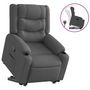 Voir la diapositive 2 : VIDAXL Fauteuil inclinable Gris fonce Tissu
