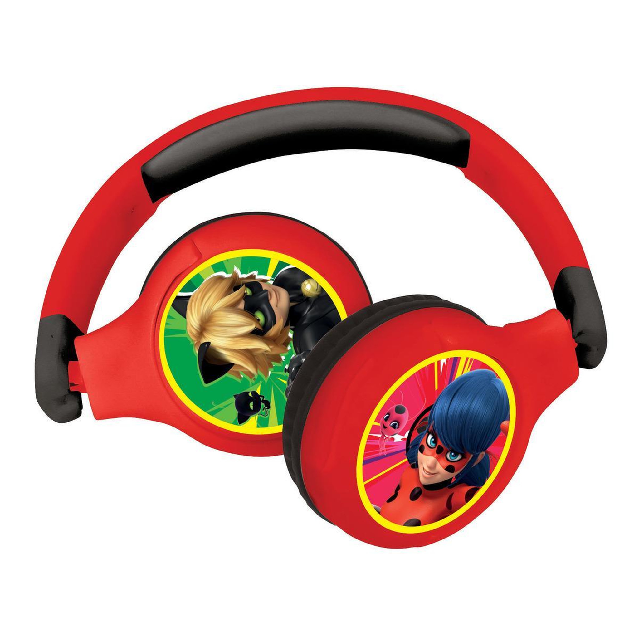 Voir la diapositive 4 : Lexibook Casque 2 en 1 Miraculous Bluetooth et Filaire confortable et pliable avec limitation de son