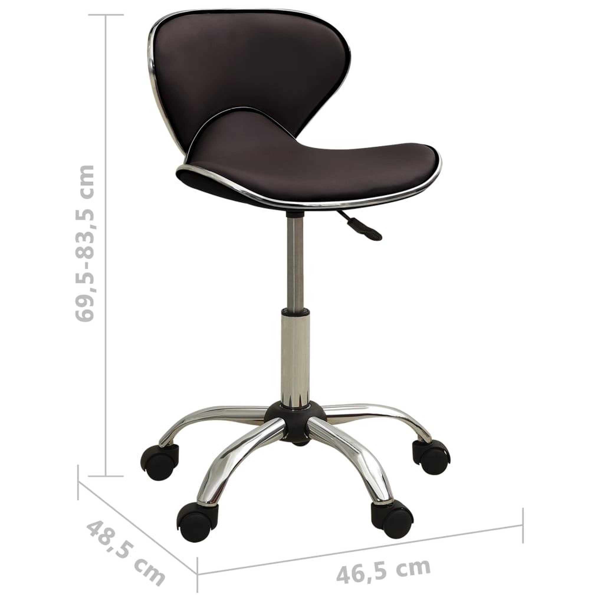 Voir la diapositive 6 : VIDAXL Chaise de bureau Marron Similicuir