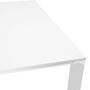 Voir la diapositive 3 : Paris Prix Table de Bureau Carrée Design  Loina  160cm Blanc