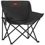 Voir la diapositive 4 : VIDAXL Chaise de camping avec poche pliable lot de 2 noir