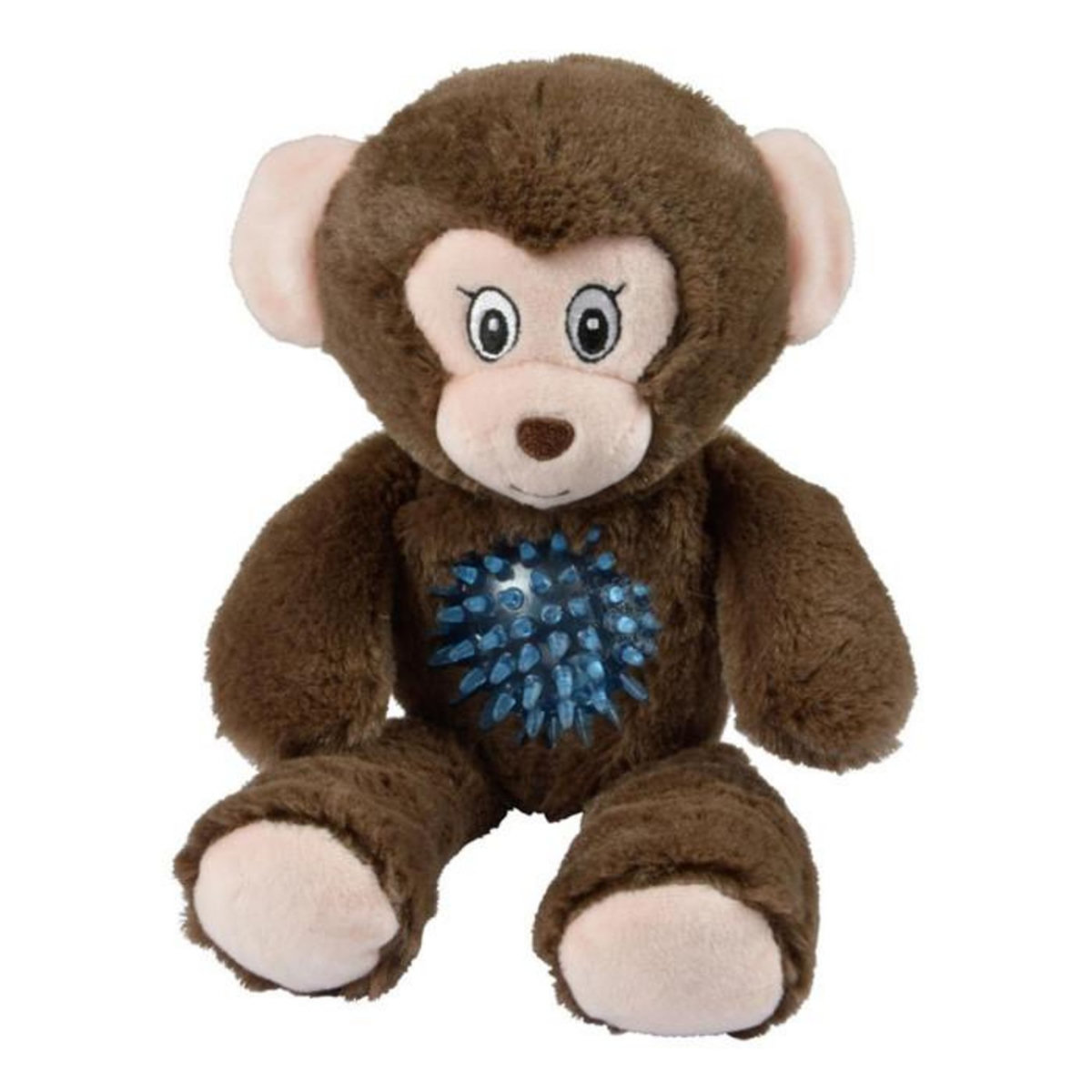 Paris Prix Jouet pour Chien Sonore  Filou le Singe  27cm Marron