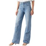 Levi's Jean  Clair Femme Levi's Ribcage Wide Leg   W25. Coloris disponibles : Bleu