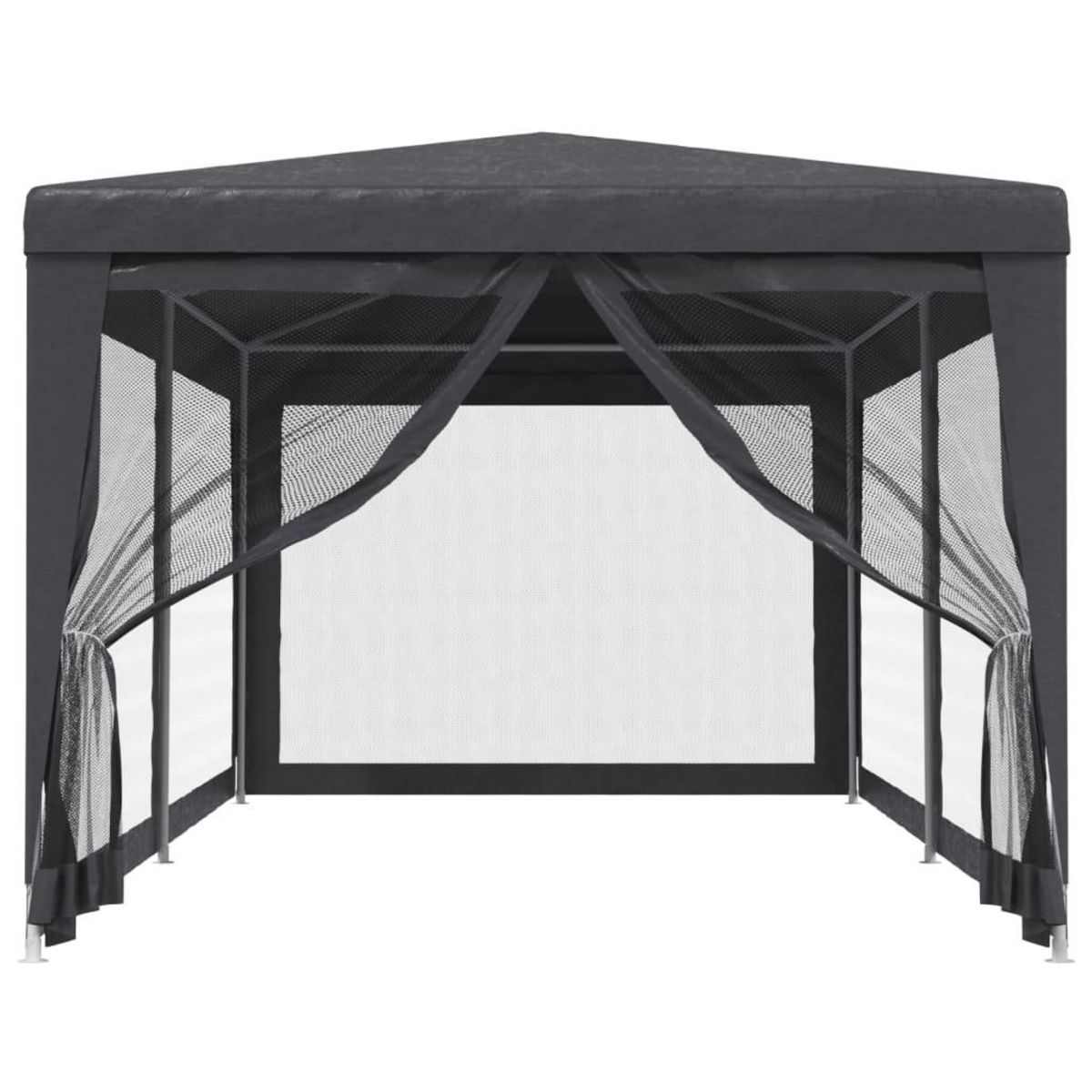 VIDAXL Tente de fete avec 6 parois laterales en maille Anthracite 3x6m