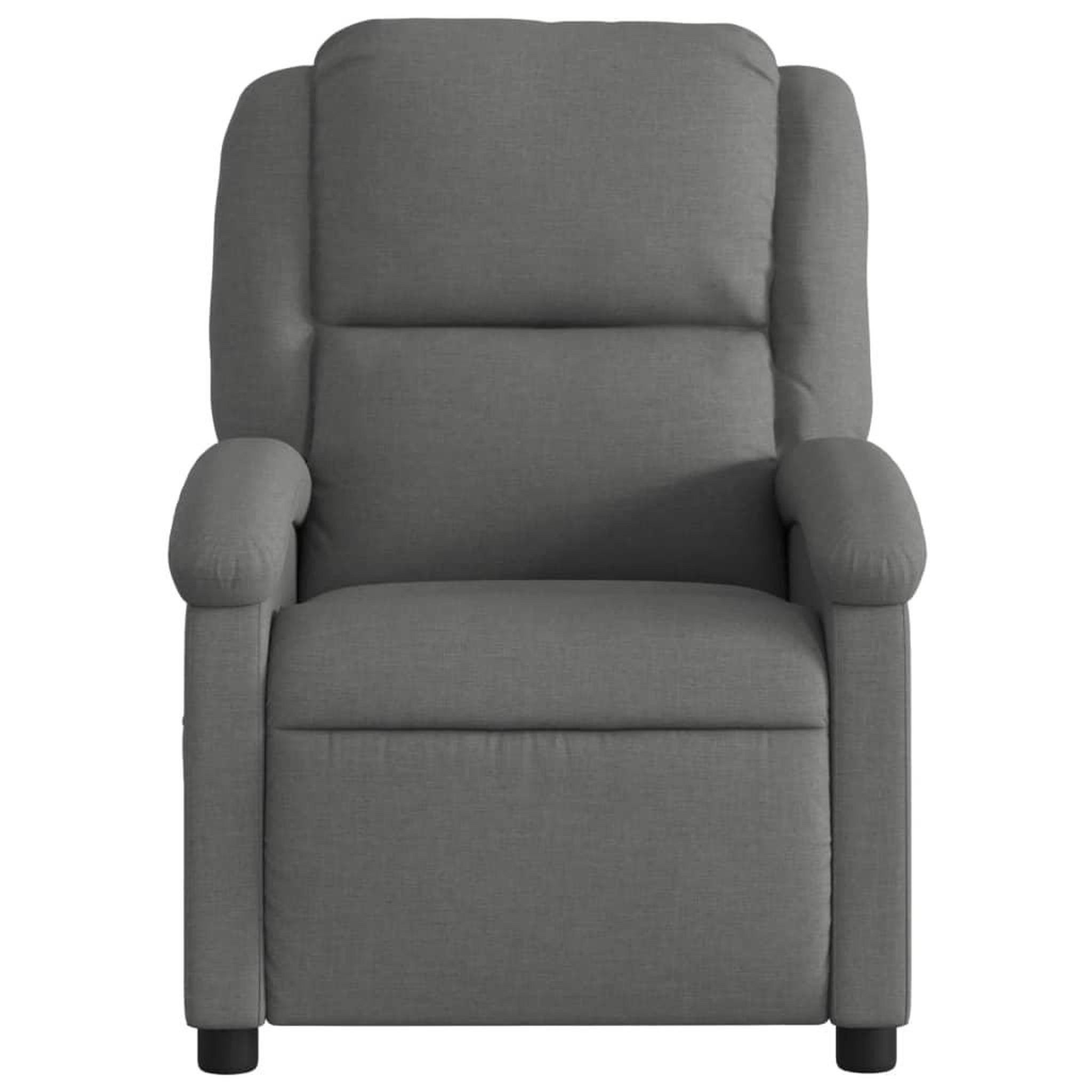 Voir la diapositive 4 : VIDAXL Fauteuil de massage inclinable Gris fonce Tissu