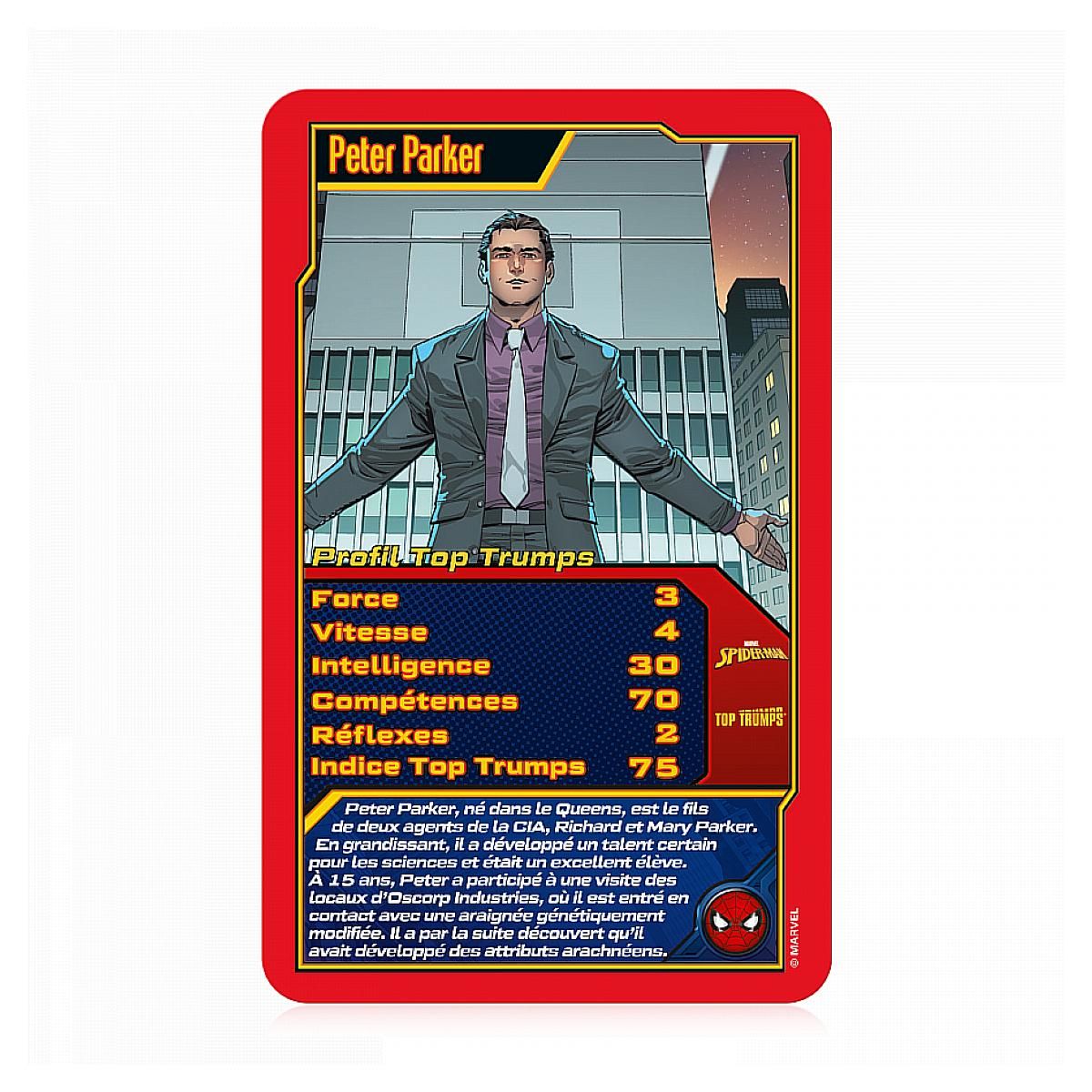 Winning Moves Top trumps spider-man jeux ed bataille