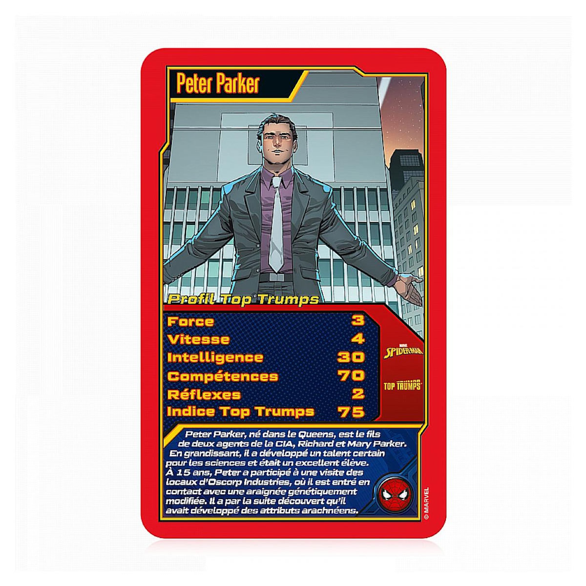 Winning Moves Top trumps spider-man jeux ed bataille
