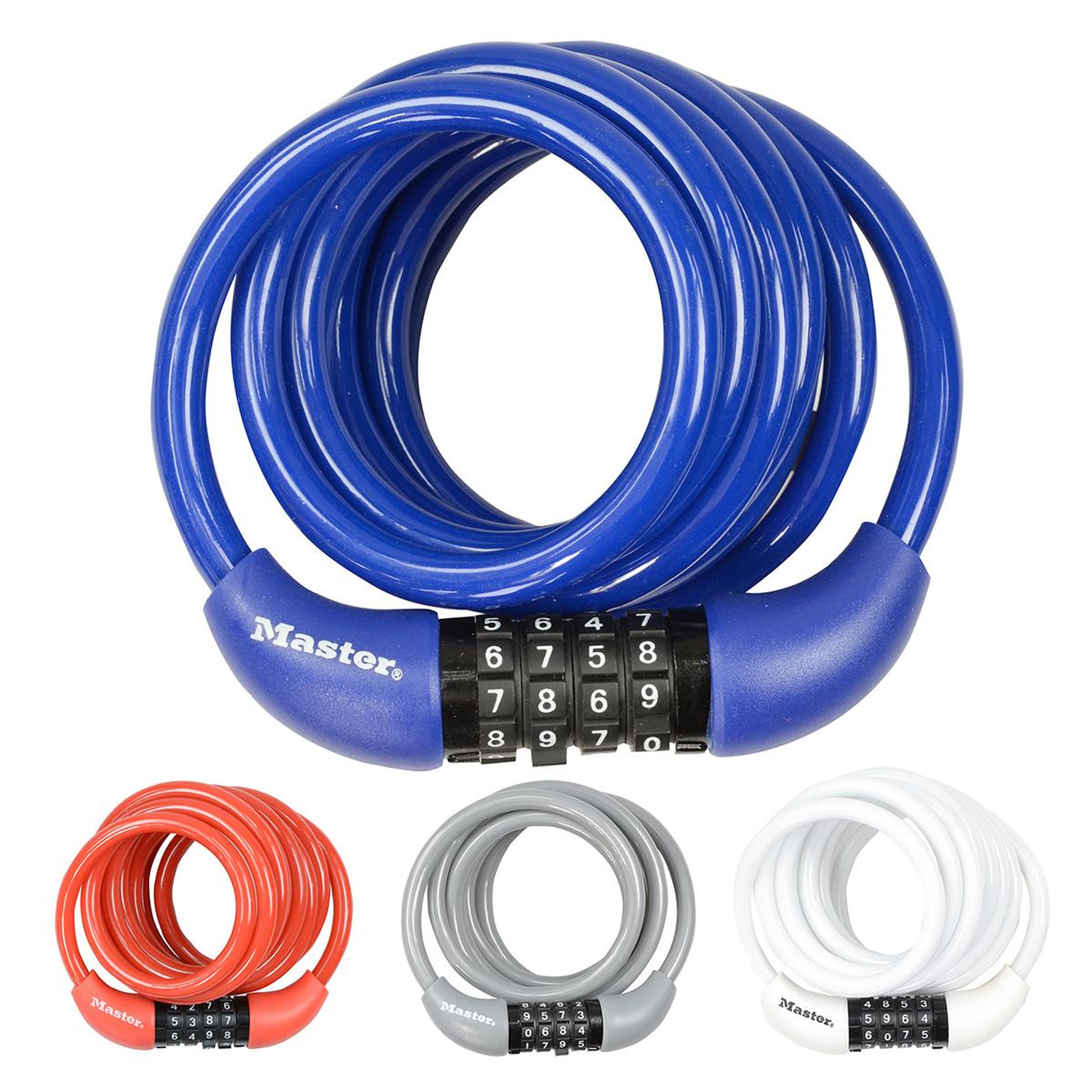 Master lock Cable antivol vélo [1,8 m câble] [combinaison] [couleur aléatoire] 8221eurdprocol