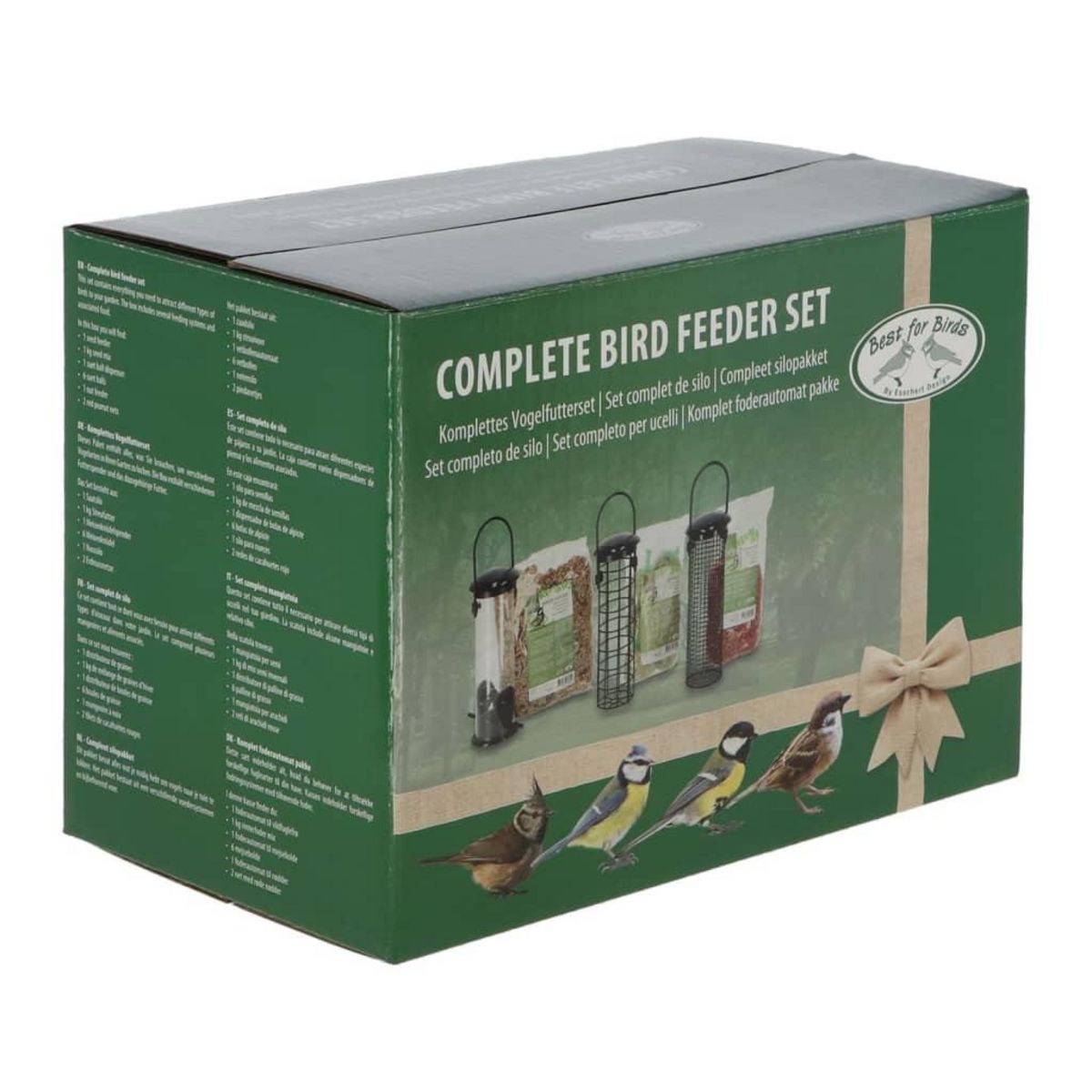 ESSCHERT DESIGN Esschert Design Ensemble complet de mangeoires a oiseaux S 3 pcs