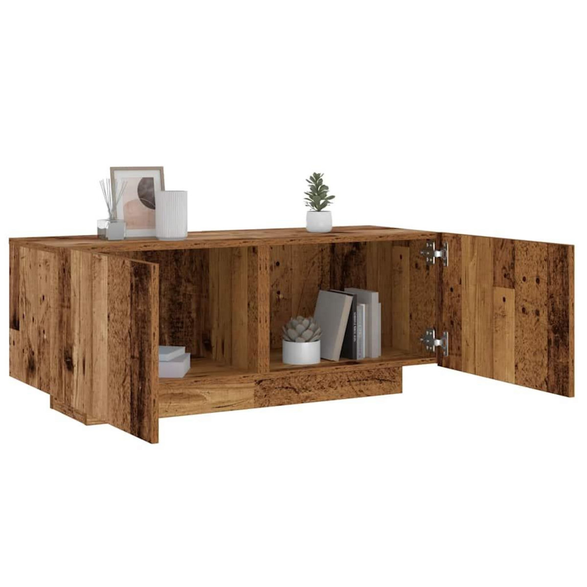 VIDAXL Table de chevet vieux bois 100x35x40 cm bois d'ingenierie