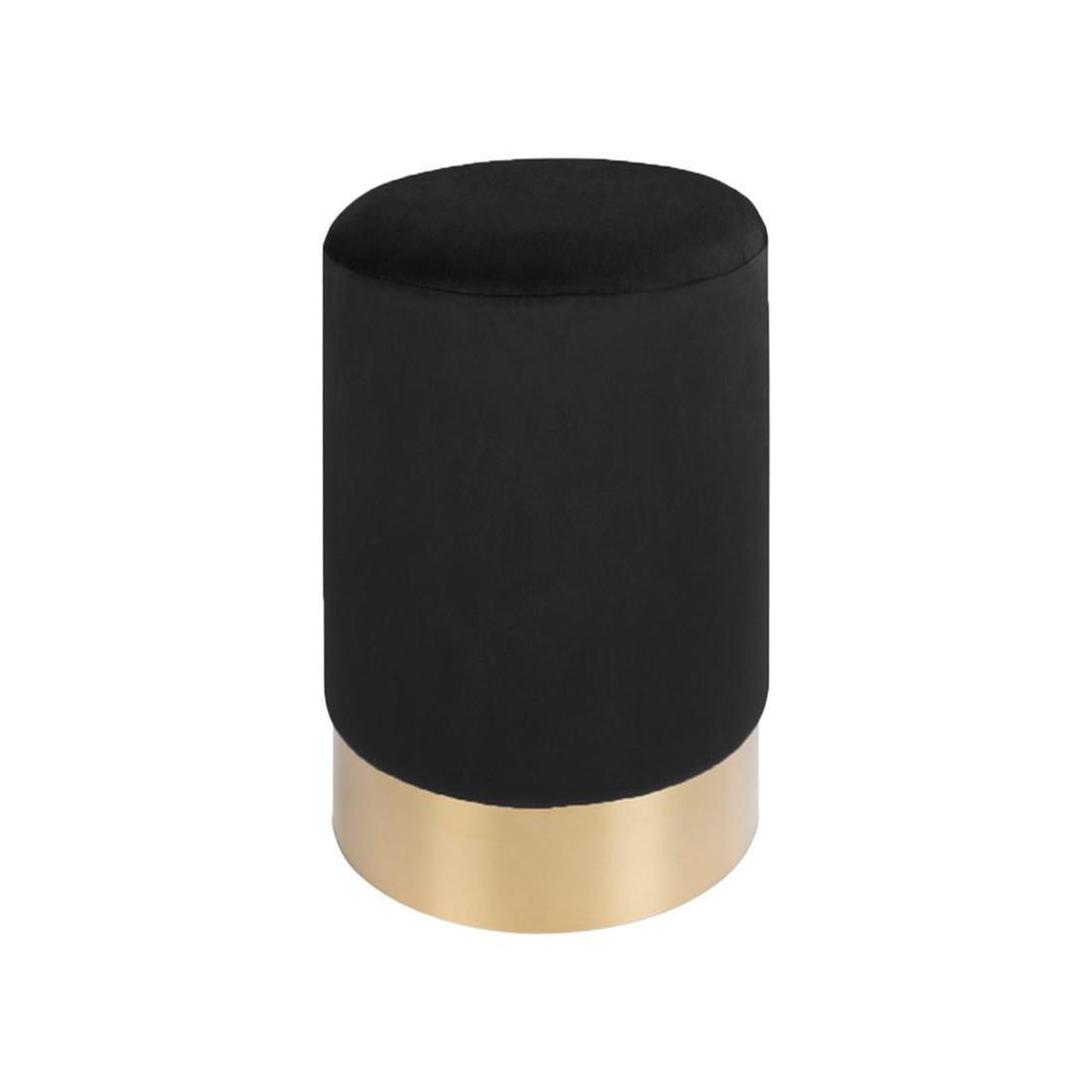 Voir la diapositive 1 : BEST MOBILIER Velana - pouf - en velours