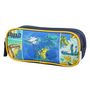 Voir la diapositive 3 : Bagtrotter BAGTROTTER Trousse scolaire 2 compartiments Phileas Bleue Dinosaure