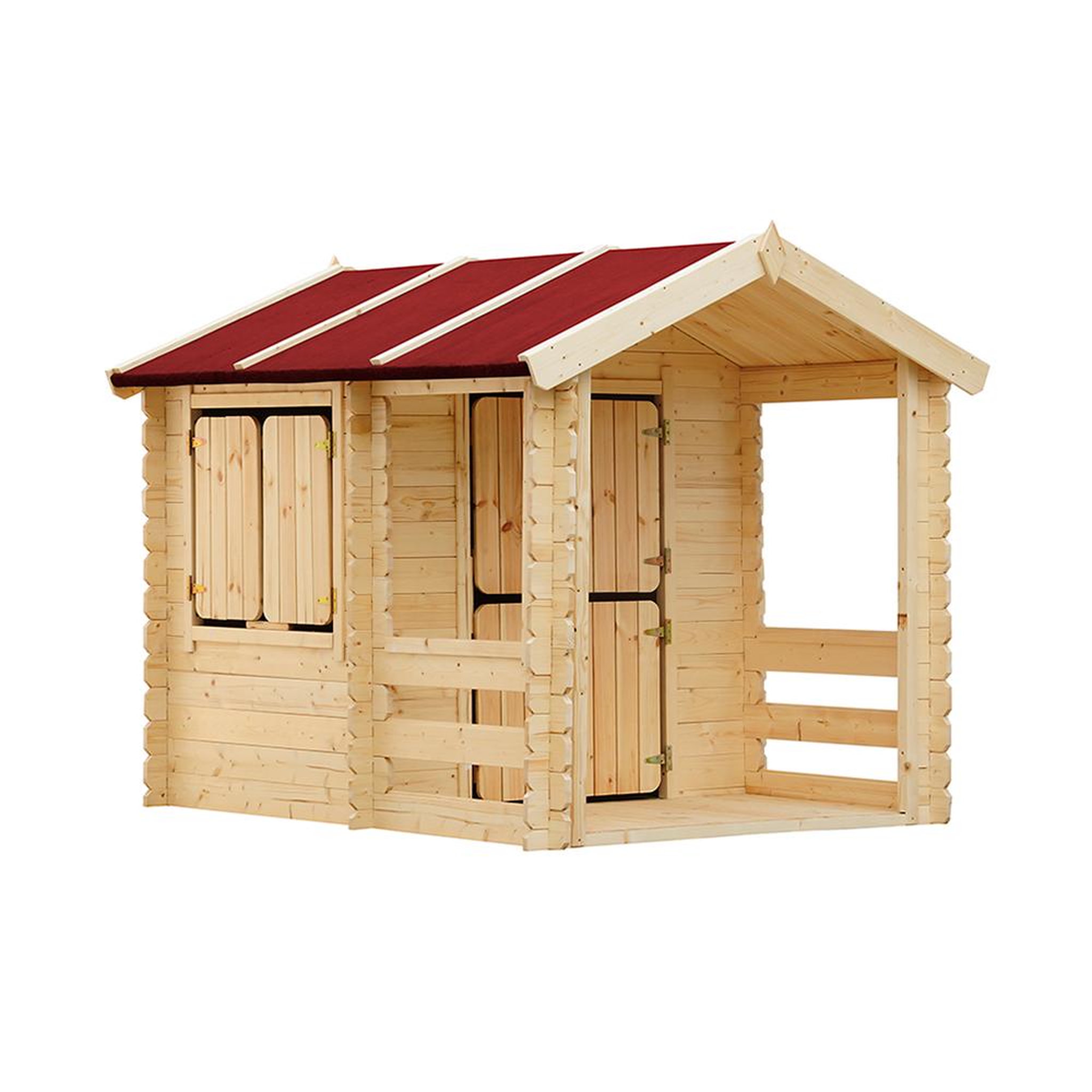 TIMBELA Maison en bois pour enfants - maison de jeux pour l'extérieur 182x146xh145cm/1.1m2 m501