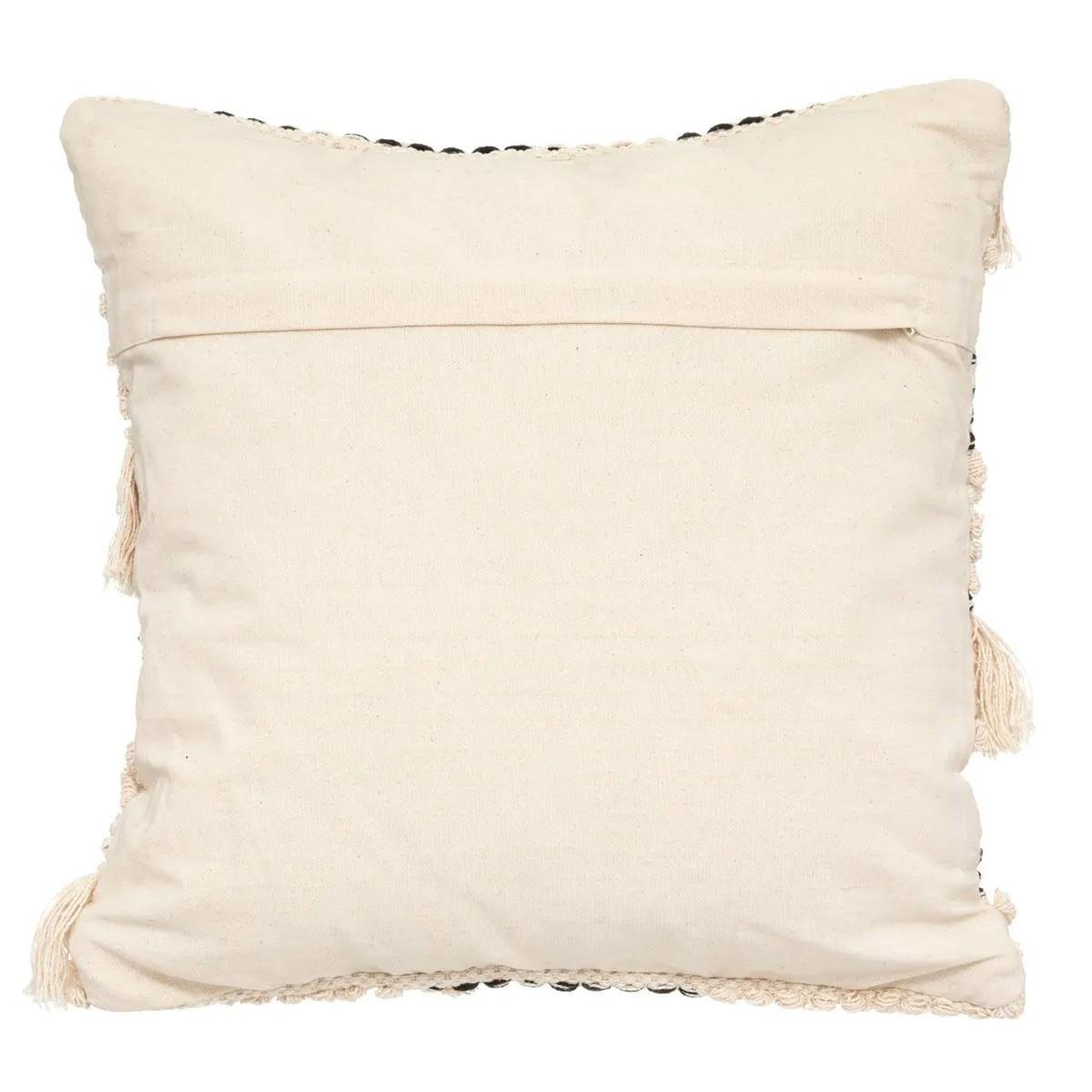 Voir la diapositive 2 : ATMOSPHERA Coussin déco 3d  nœud  45x45cm noir & blanc
