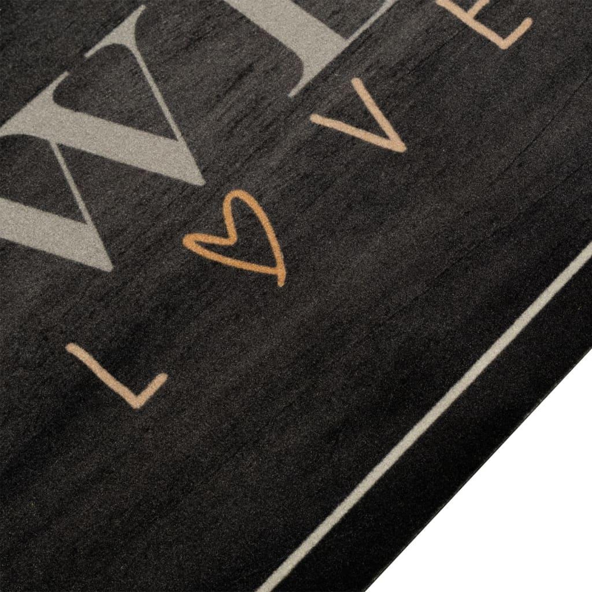Voir la diapositive 3 : VIDAXL Tapis de cuisine lavable texte Coffee 45x150 cm velours
