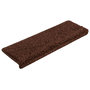 Voir la diapositive 3 : VIDAXL Tapis d'escalier 15 pcs 65x21x4 cm Marron