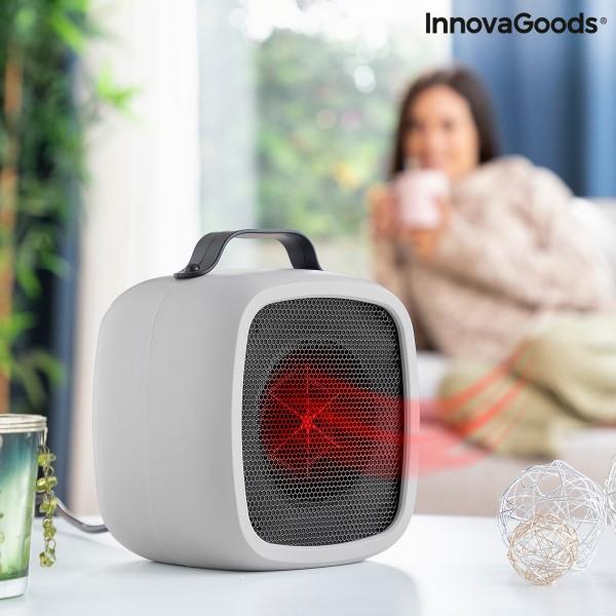 Voir la diapositive 1 : INNOVAGOODS Mini-Chauffage Électrique Portatif Bliwarm InnovaGoods