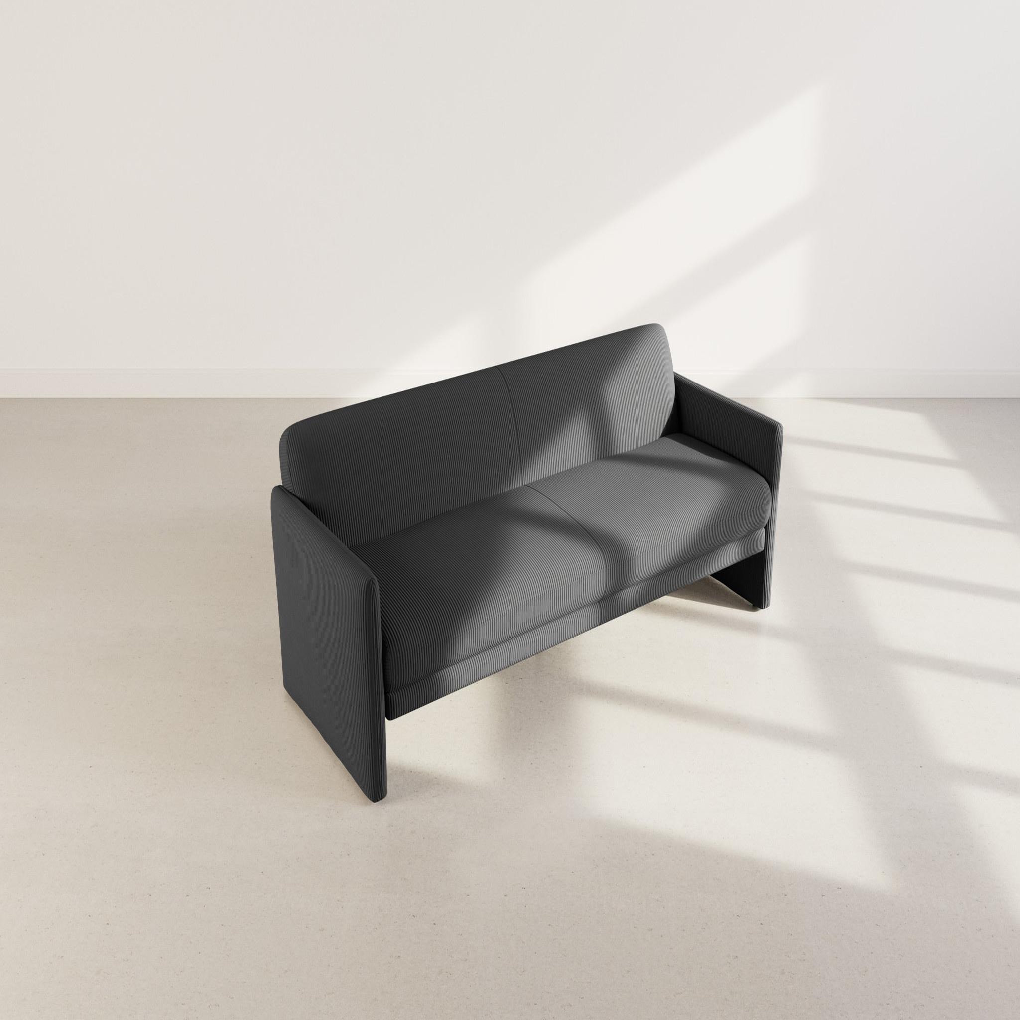 Voir la diapositive 5 : BEST MOBILIER Mathis - canapé convertible clic-clac 3 places en velours côtelé