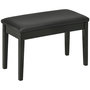 Voir la diapositive 1 : HOMCOM Banquette tabouret siège pour piano avec coffre de rangement pied bois hévéa revêtement synthétique noir