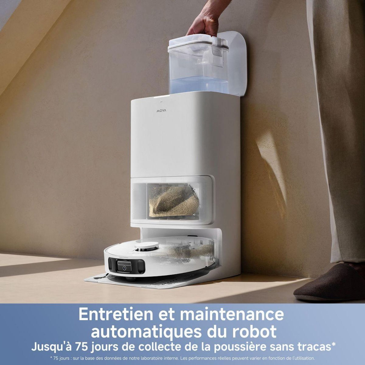 MOVA Robot Aspirateur Laveur E40 Ultra