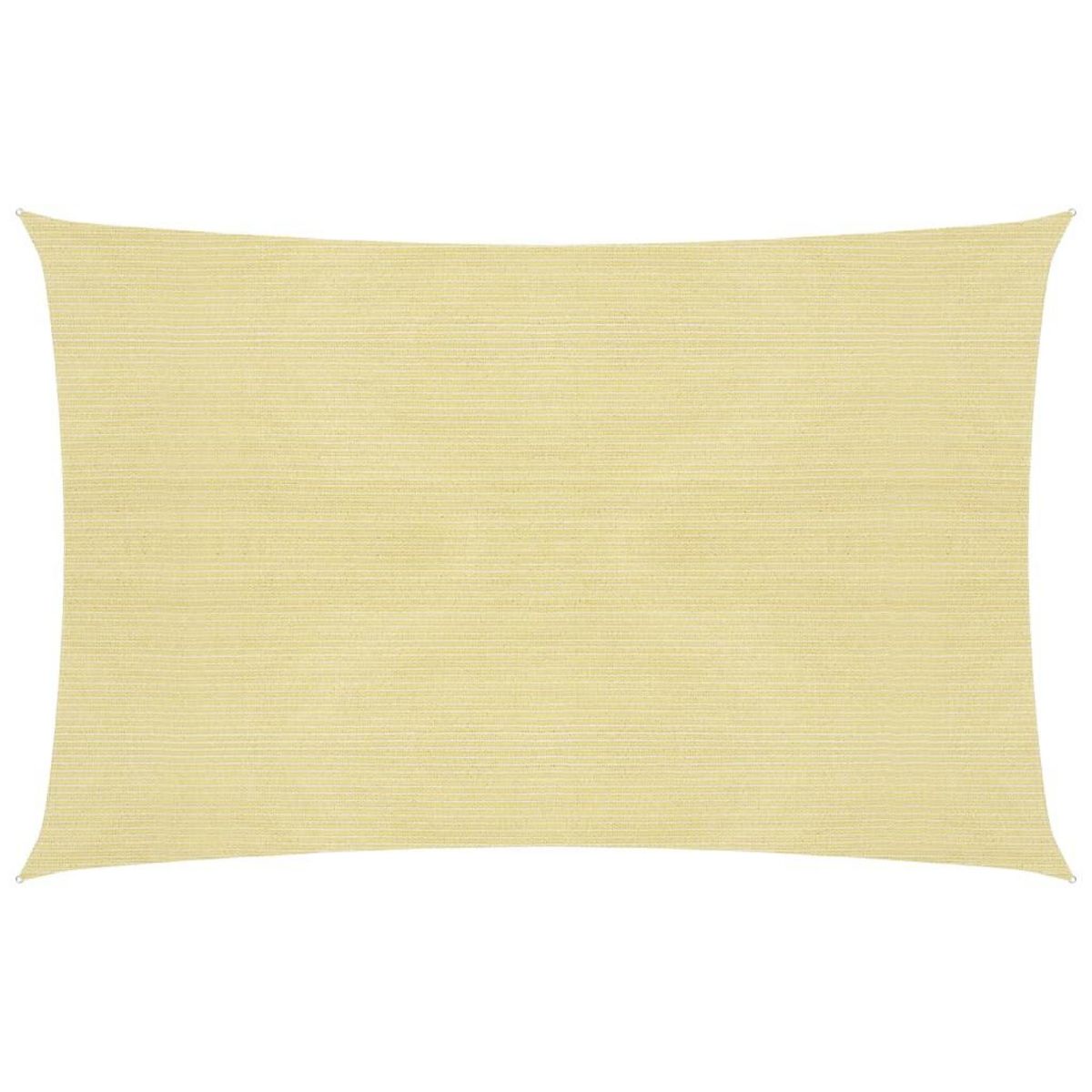 VIDAXL Voile d'ombrage 160 g/m^2 Beige 2x2,5 m PEHD