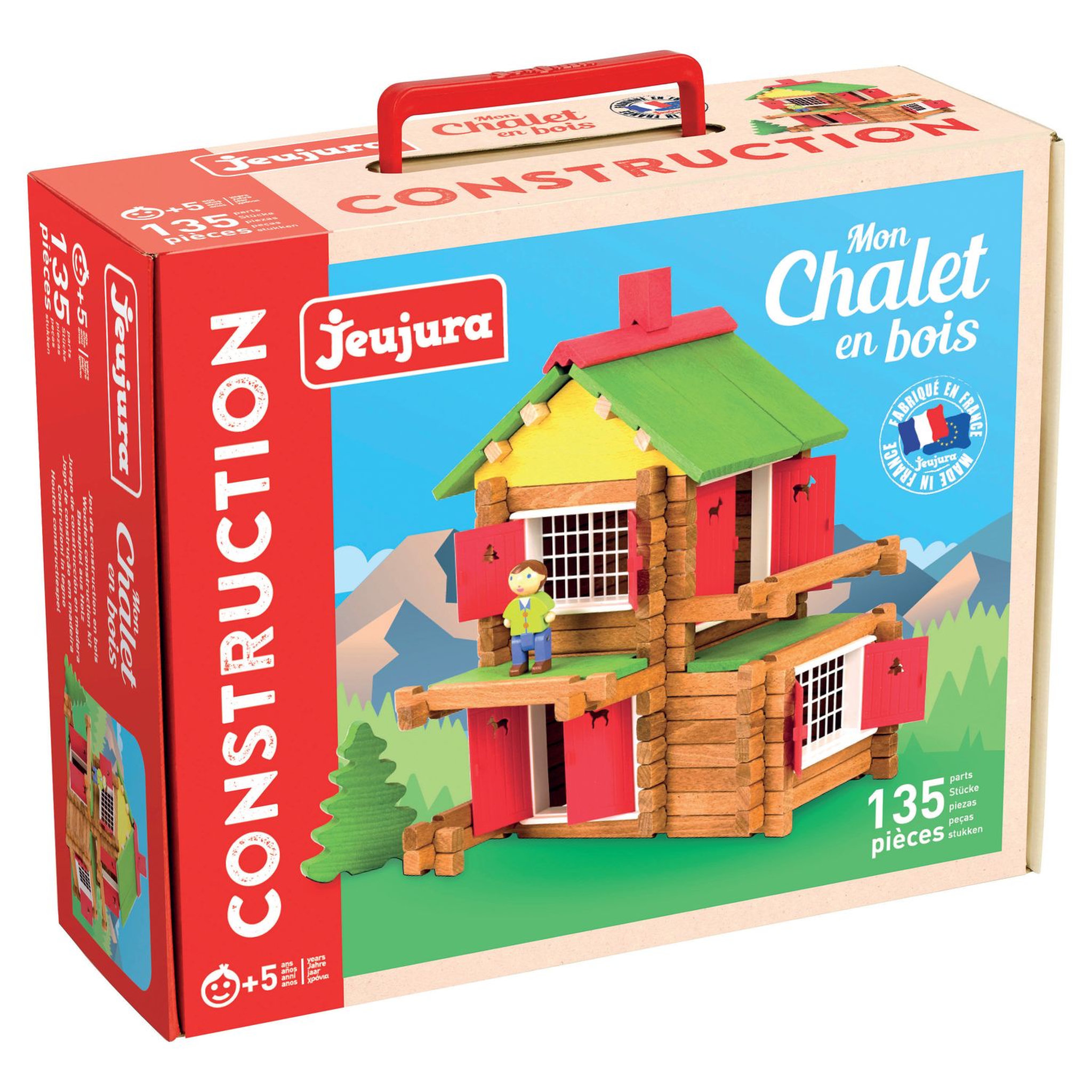 Voir la diapositive 1 : JEUJURA Mon chalet en bois - 135 pièces 