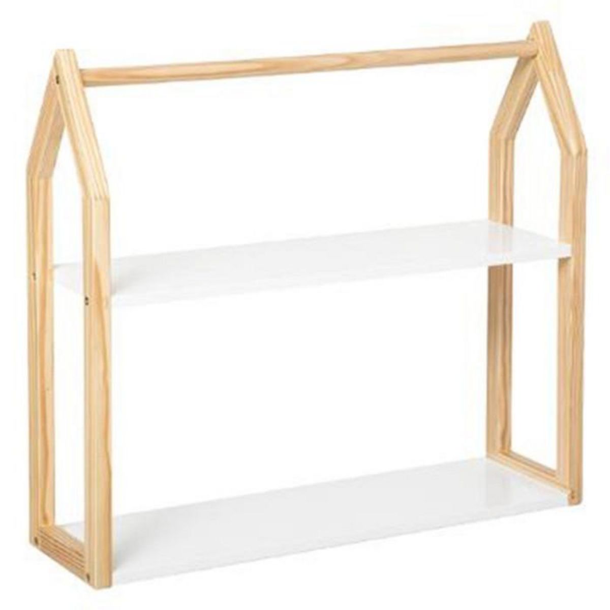 Atmosphera Kids Étagère Murale Enfant  Maison  56cm Blanc