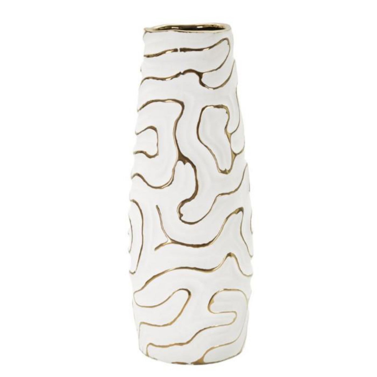 Paris Prix Vase Design en Céramique  Lia  39cm Blanc