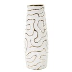 Paris Prix Vase Design en Céramique  Lia  39cm Blanc